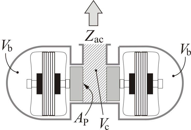 A black and white diagram of a machine with arrows pointing up and down.