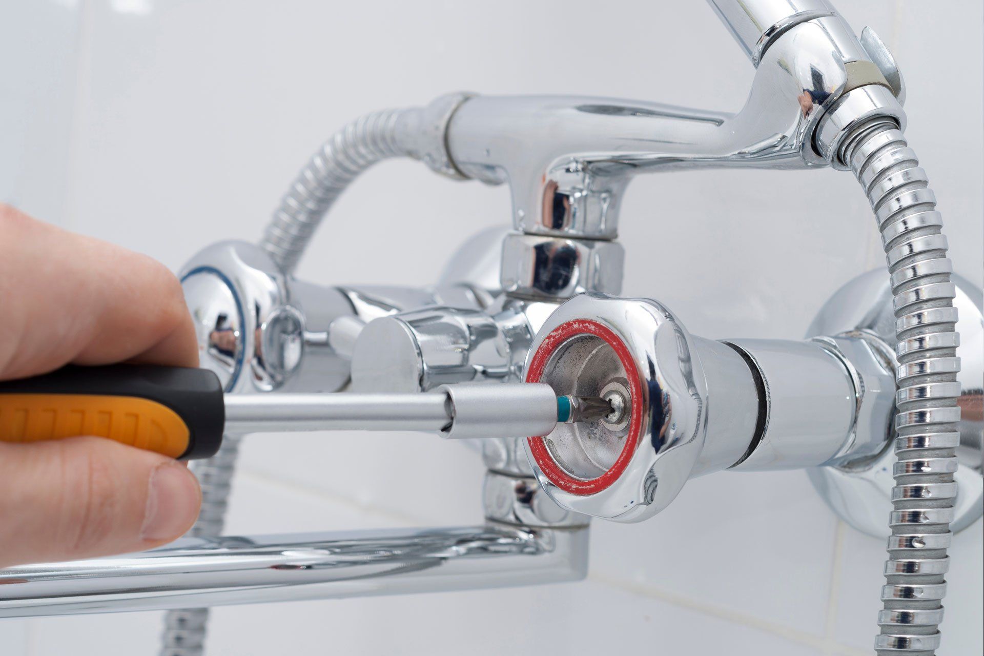 repairing a faucet