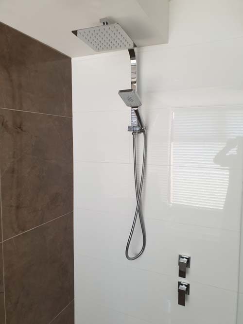 square shower head