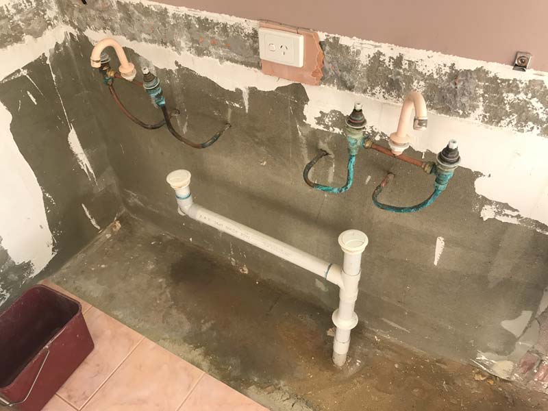 plumbing repair work