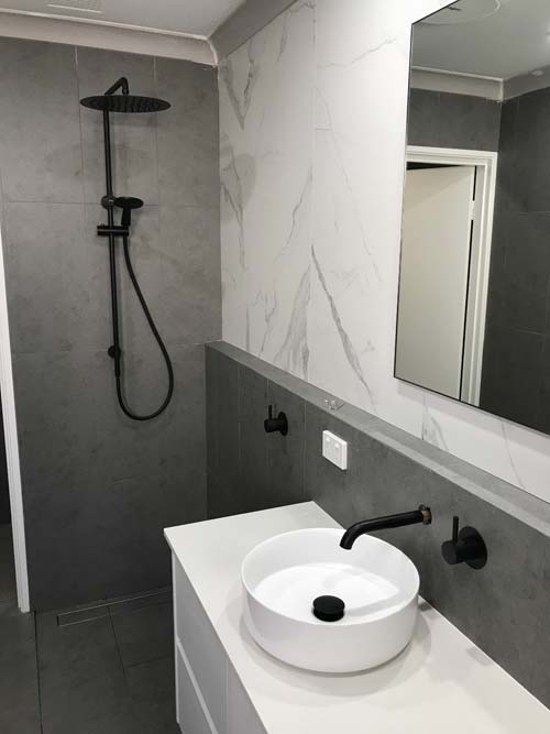 renovated bathroom