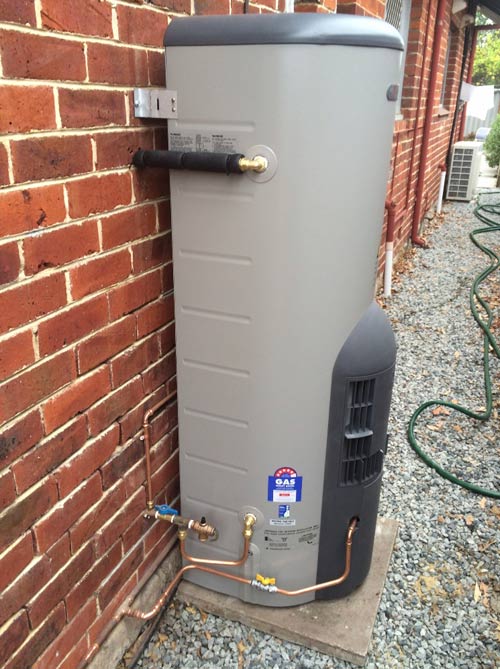 heating system being installed