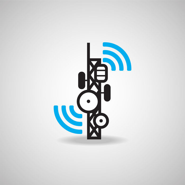 Communications tower icon communications tower icon