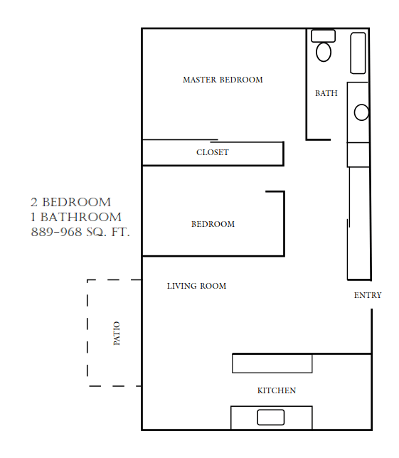Shorewood 2 Bedroom Floor Plan