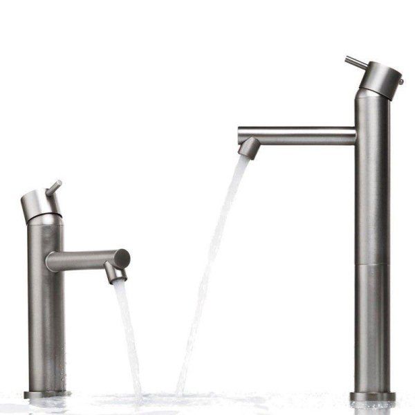 rubinetti del bagno con acqua che scorre