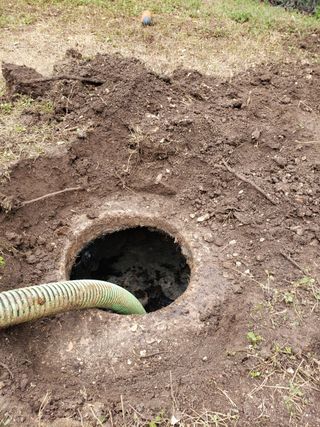 Septic Pumping — Emptying Septic Tank in Elmendorf, TX Septic Pumping — Emptying Septic Tank in Elmendorf, TX