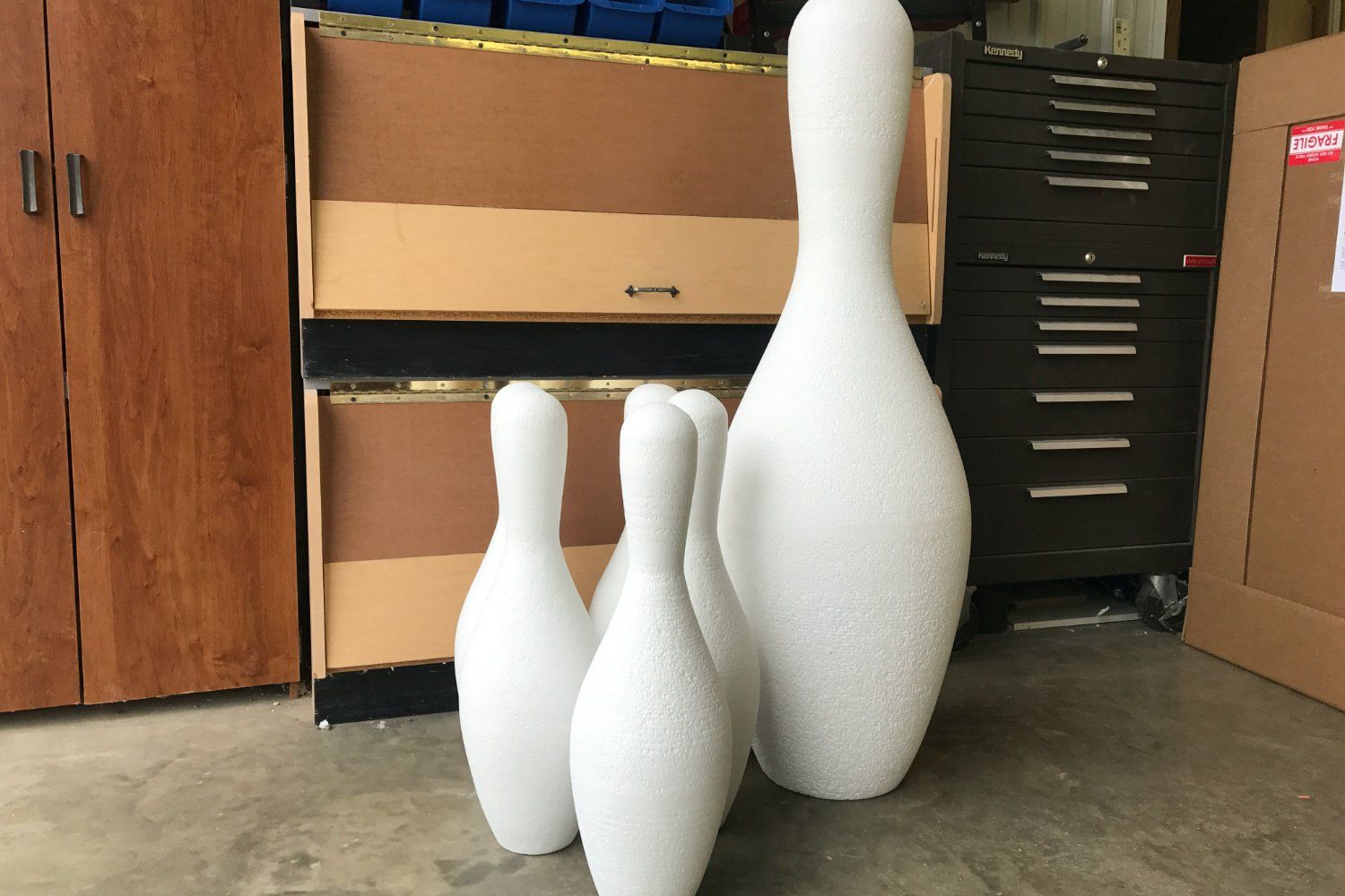 Foam Bowling Pin, Foam company photo op, 3D company photo op