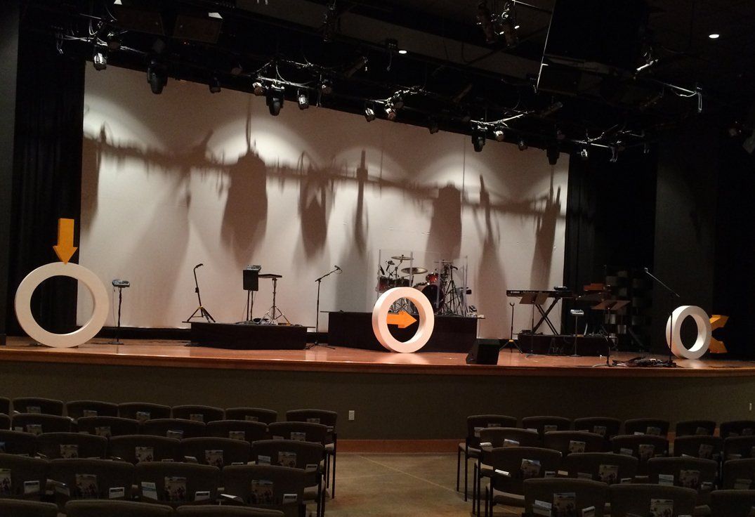 Foam Church Logo, Foam logo for stage