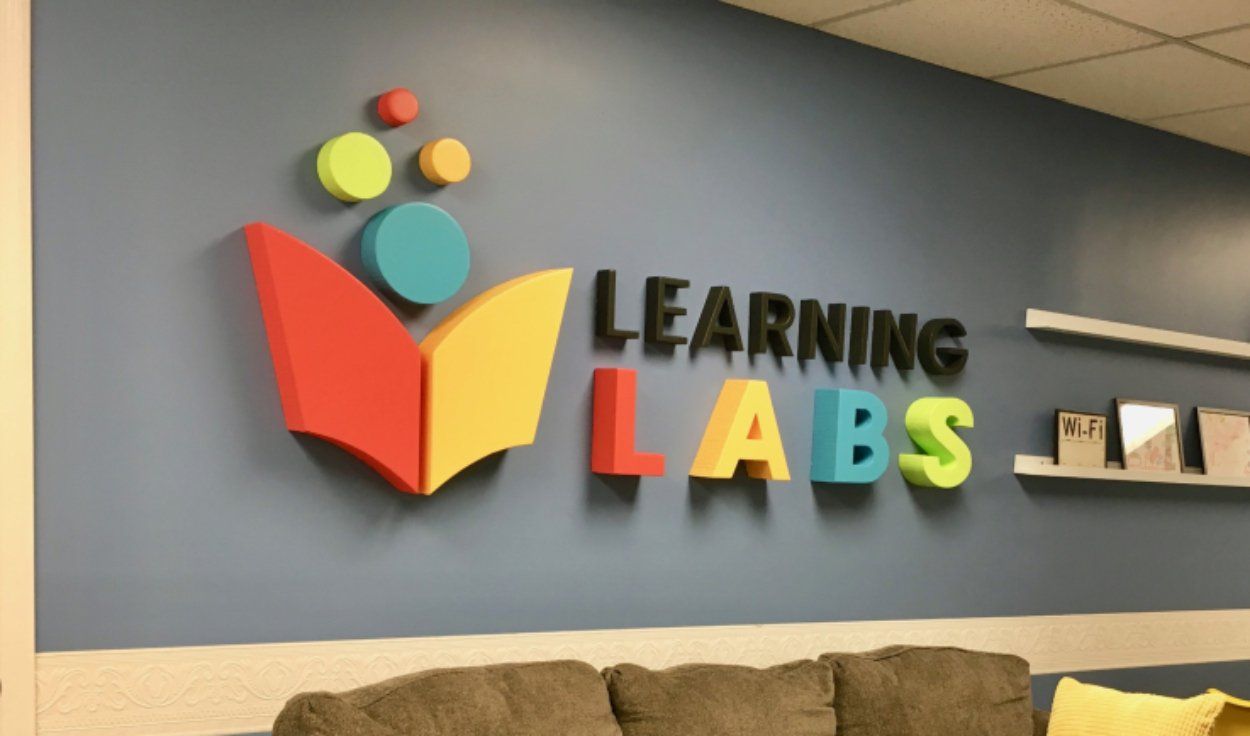 Interior Foam Sign Learning Labs Foam Sign