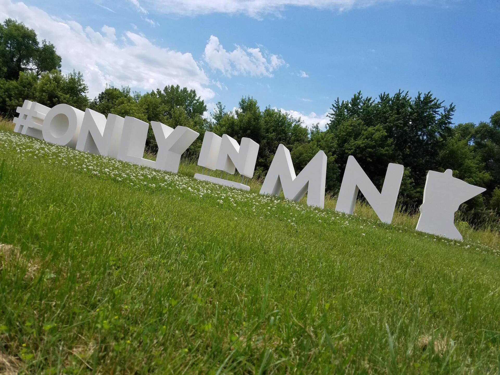 #Only in MN letters Large foam Letters Photo Opp