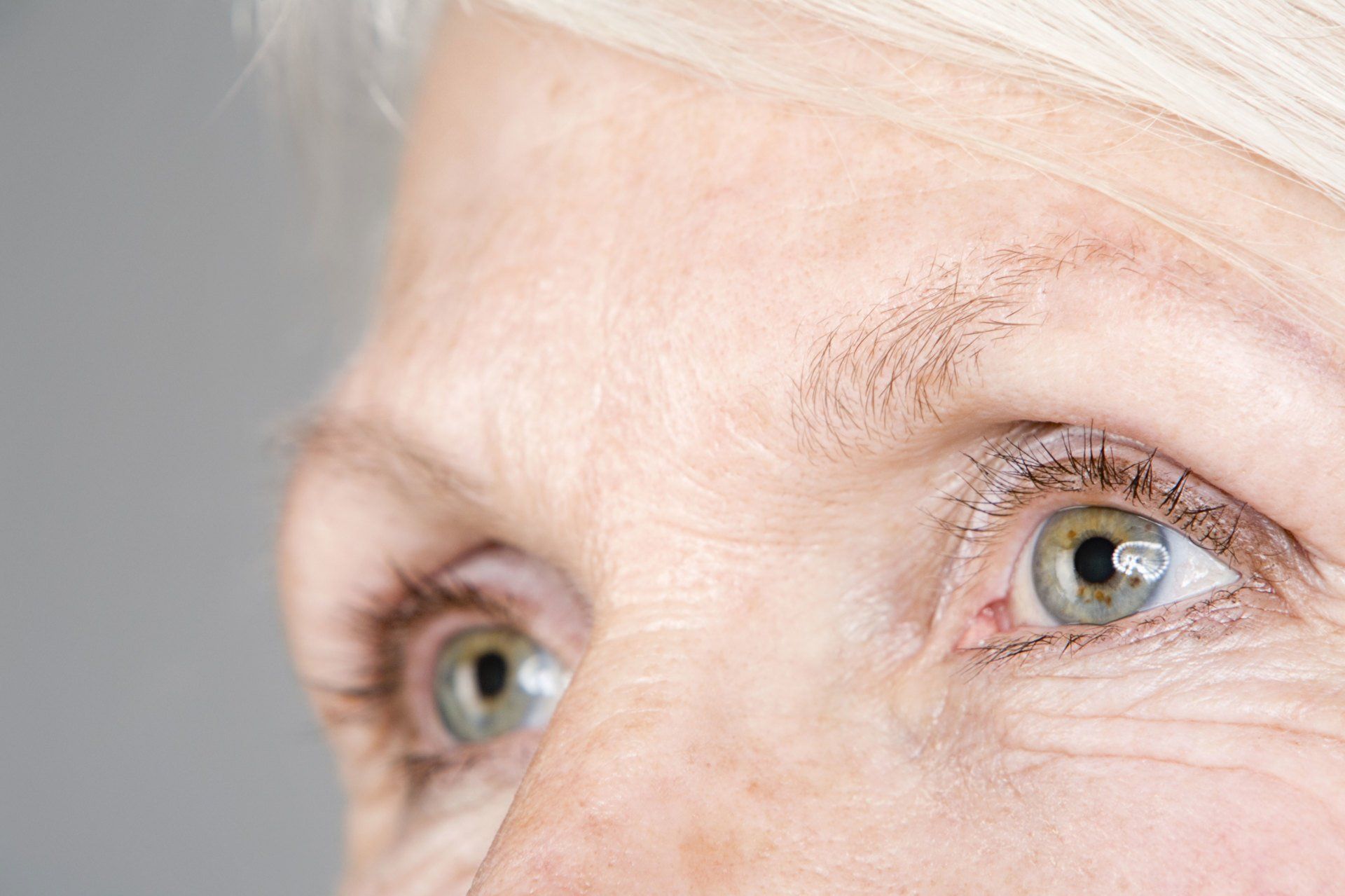 close up of two eyes