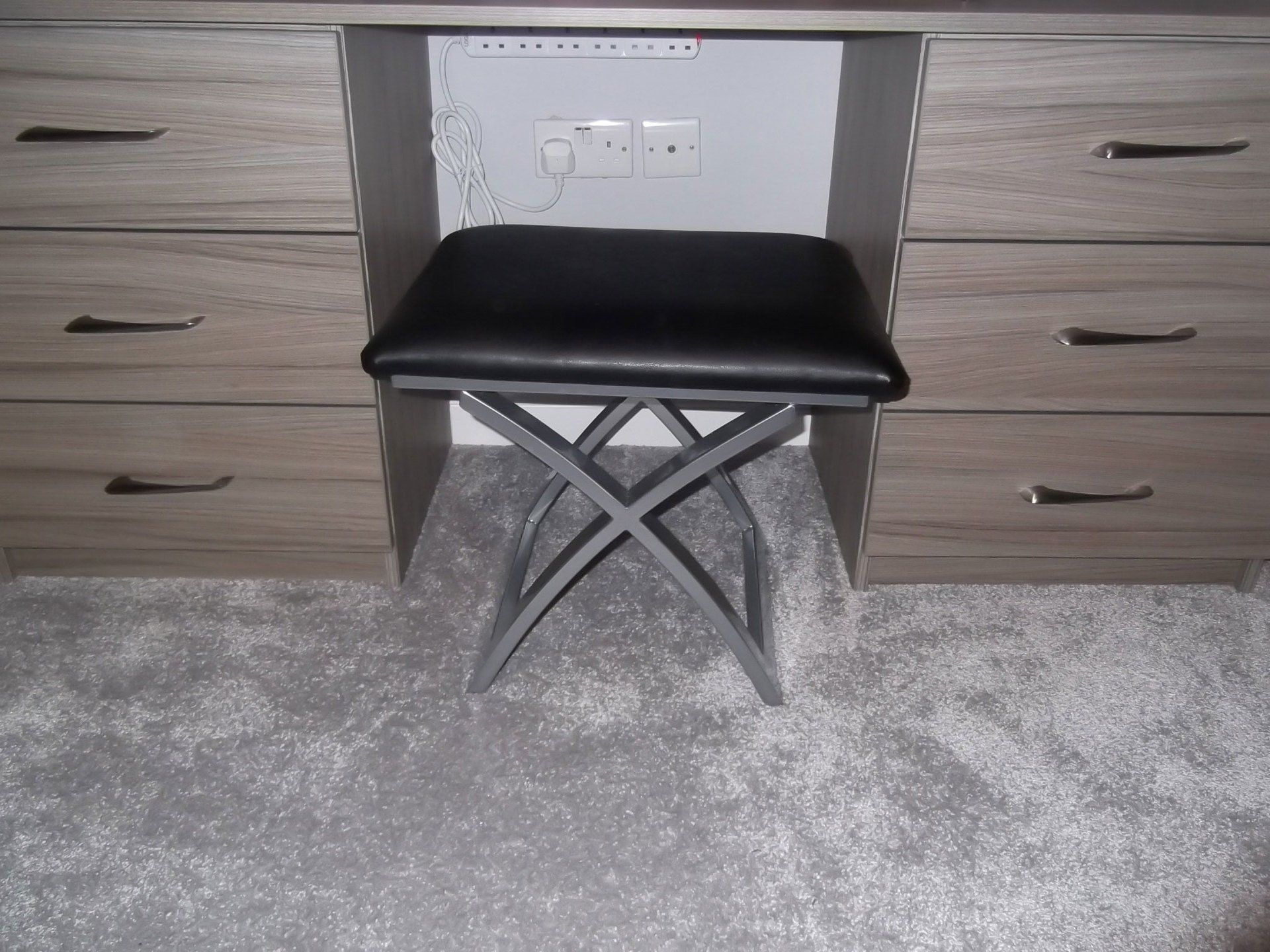 Leather top stool