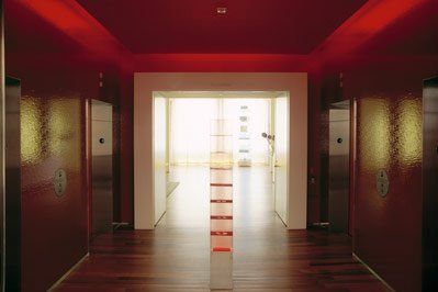 Commercial Railing — Red wall in South San Francisco, CA