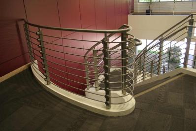 Metal Fabrications Bay Area — Railings of curvy staircase in South San Francisco, CA