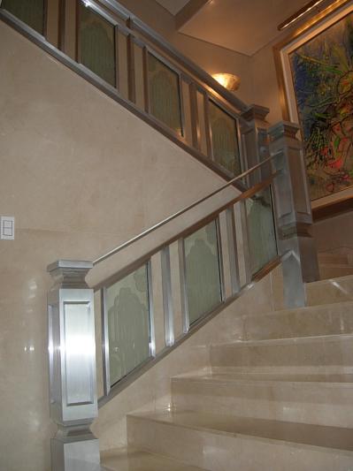 Metal Railing — Front view of stair in South San Francisco, CA