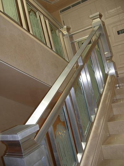 Metal Installation — Staircase metallic handle in South San Francisco, CA