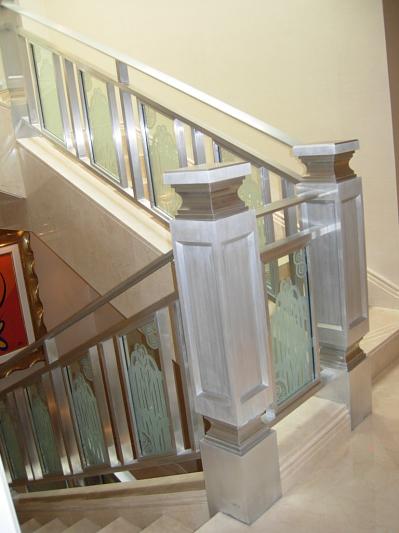 Metal Fabrication South San Francisco — Metallic stair railing top view in South San Francisco, CA