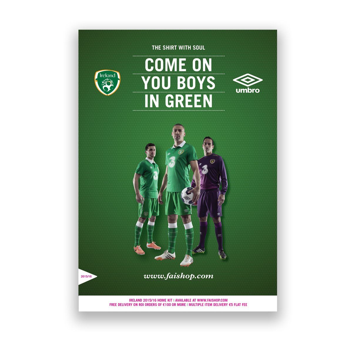 Umbro Ireland kit launch