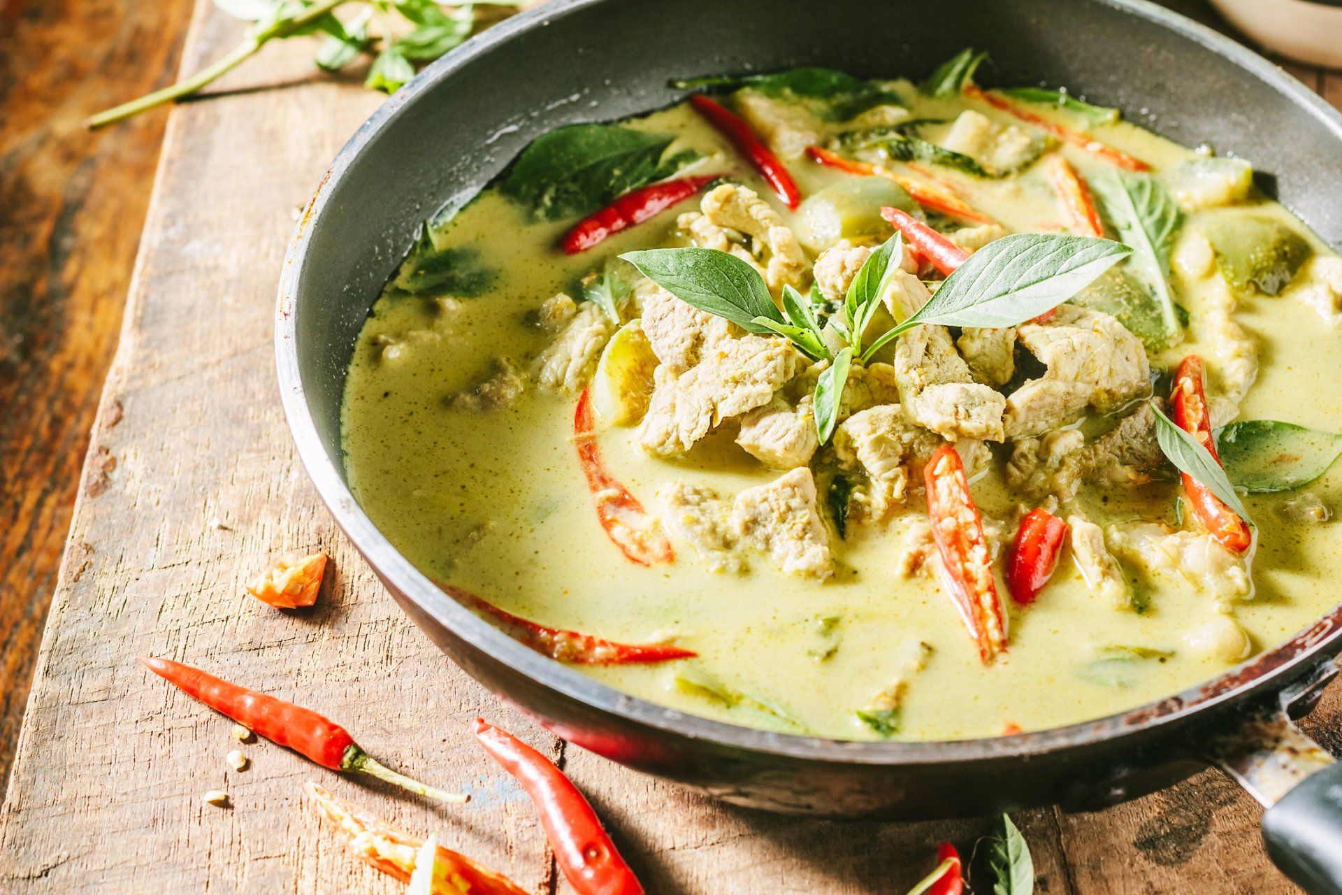 Authentic Thai — Green Curry with Chili in Wilbraham, MA Authentic Thai — Green Curry with Chili in Wilbraham, MA