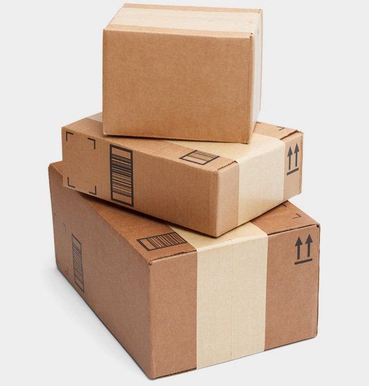 Stack of packaging boxes