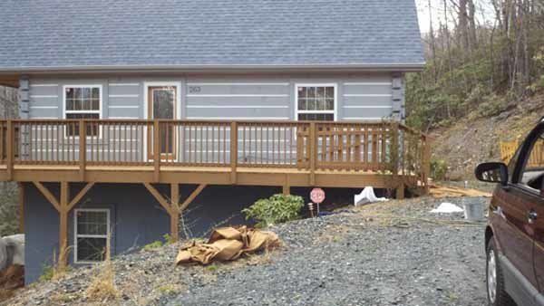 Cabin With Deck – Boone, NC – A Brush Above Painting