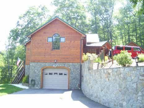 House With Stone Wall – Boone, NC – A Brush Above Painting