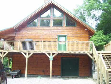 Brown Cabin With Deck – Boone, NC – A Brush Above Painting