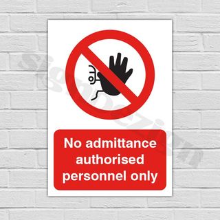 COVID-19 coronavirus signage protection ppe warnings no admittance no entry