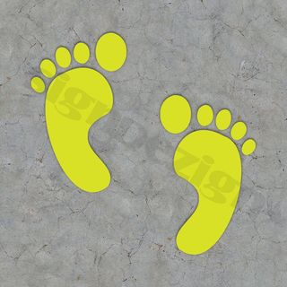COVID-19 coronavirus signage social distancing floor graphic feet