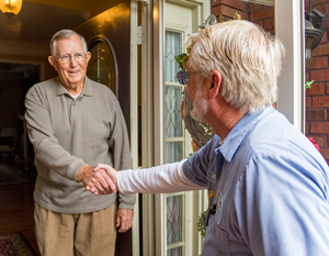 Home Heating — Men Greeting Each Other in Nashville, TN