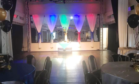 area for dance performers