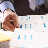 graph and paperwork
