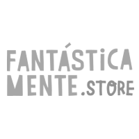 Um logotipo preto e branco para a loja fantastica mente