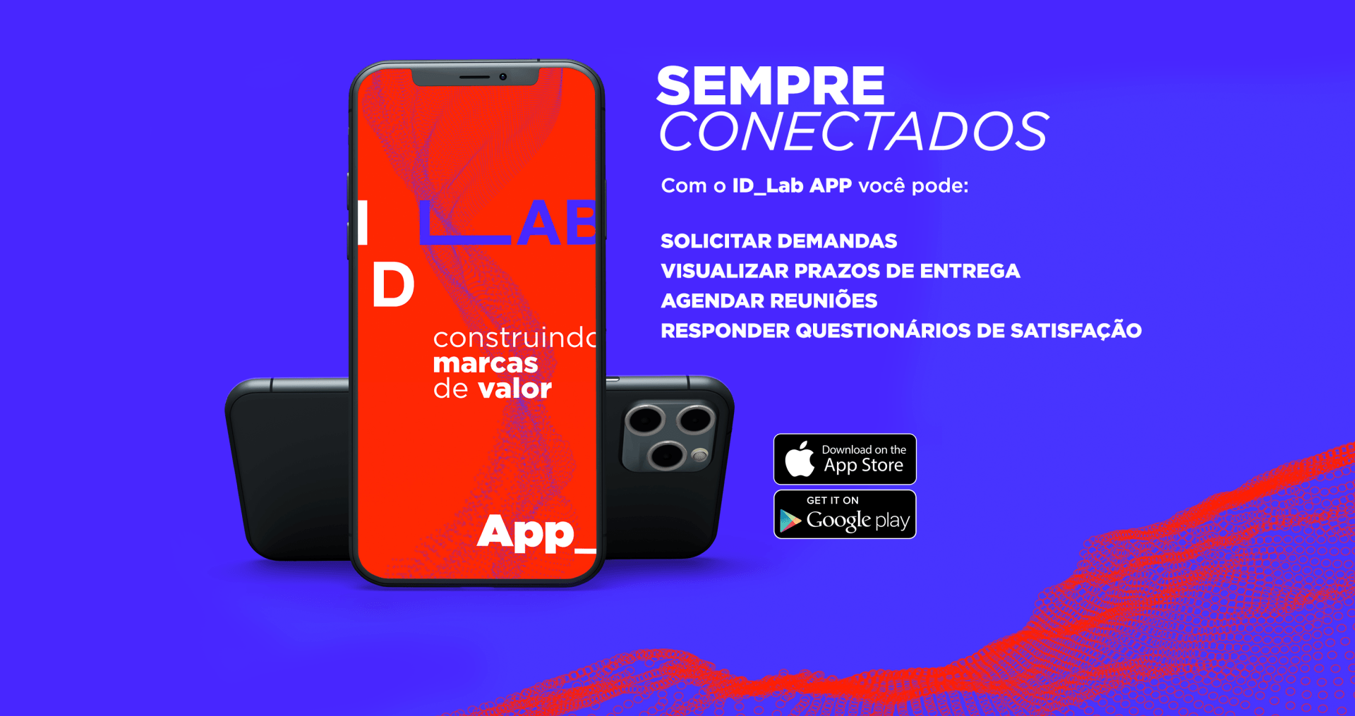 A red cell phone with the word app on it