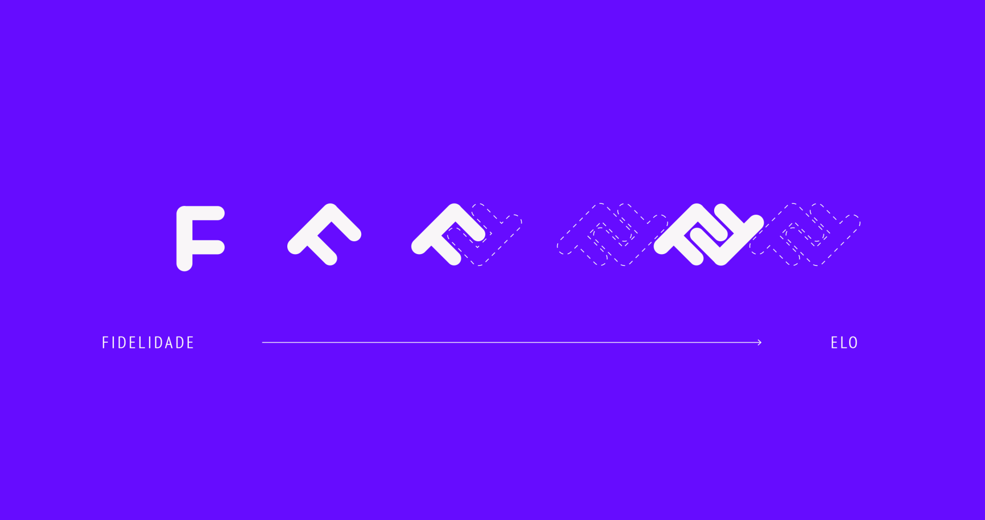 Fidellos Um fundo roxo com algumas letras brancas nele