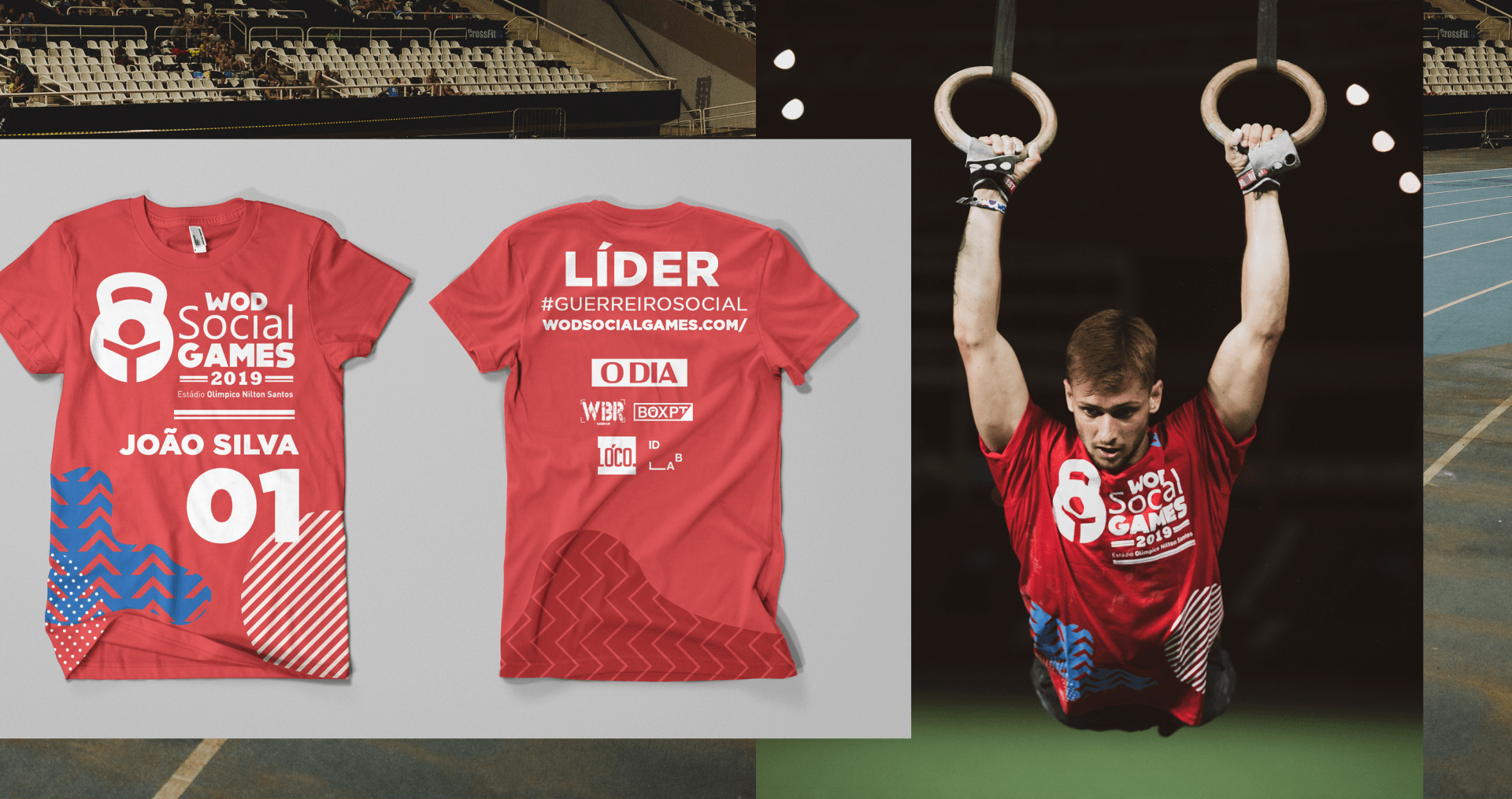 Uma camiseta vermelha com a palavra lider nela