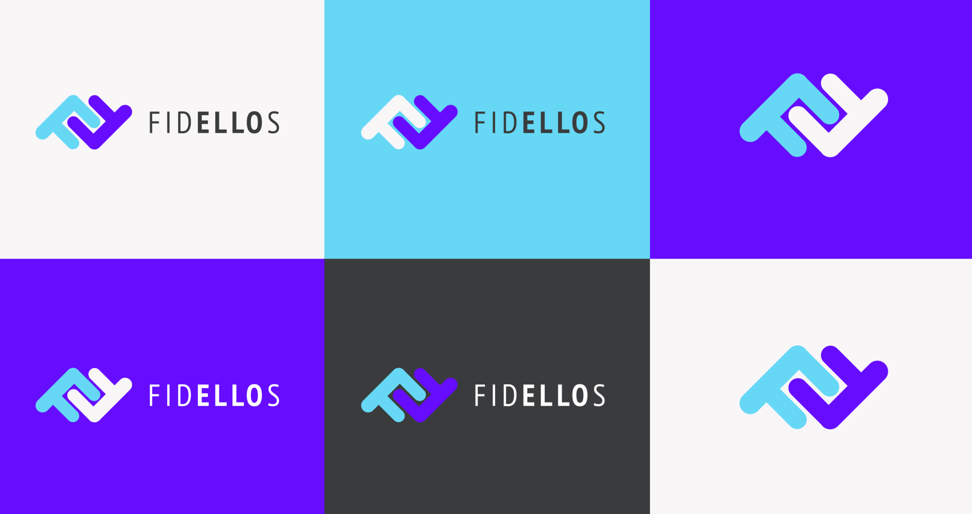 Fidellos Há muitas versões diferentes do logotipo.
