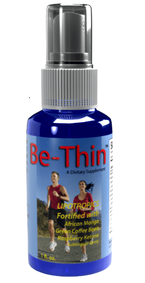 A blue bottle of