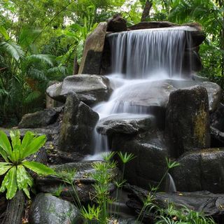 Garden Waterfall — Water Features in Sunshine Coast, QLD Garden Waterfall — Water Features in Sunshine Coast, QLD