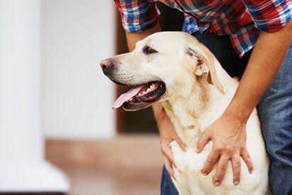 Man Hugging his Dog - Behavioral Medicine in Ashland, VA Man Hugging his Dog - Behavioral Medicine in Ashland, VA