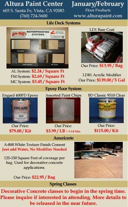 winter paint specials