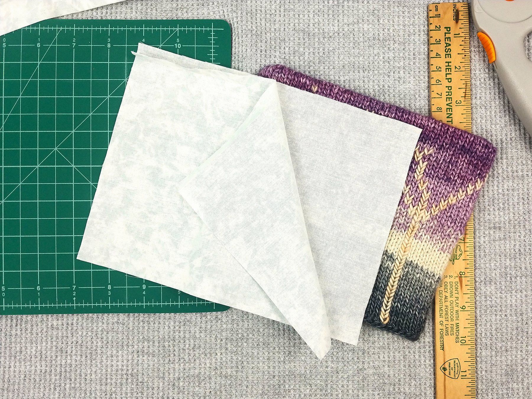 fabric pieces for yarnsketch pillow form