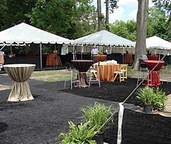 Tables with Cloths on Event — Royal Oak, MI — C & N Party Rentals