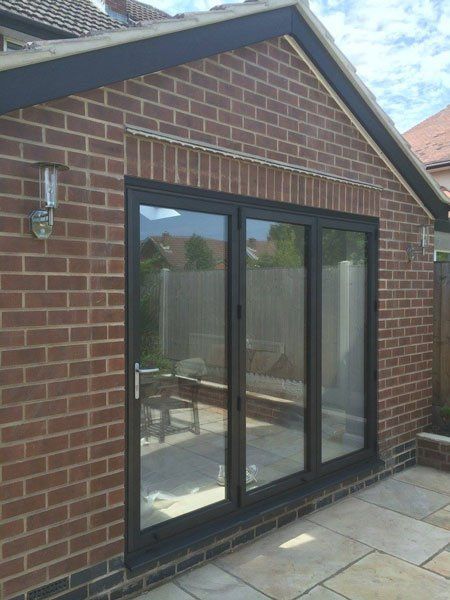 Vulcan Black Aluminium Bi-fold's