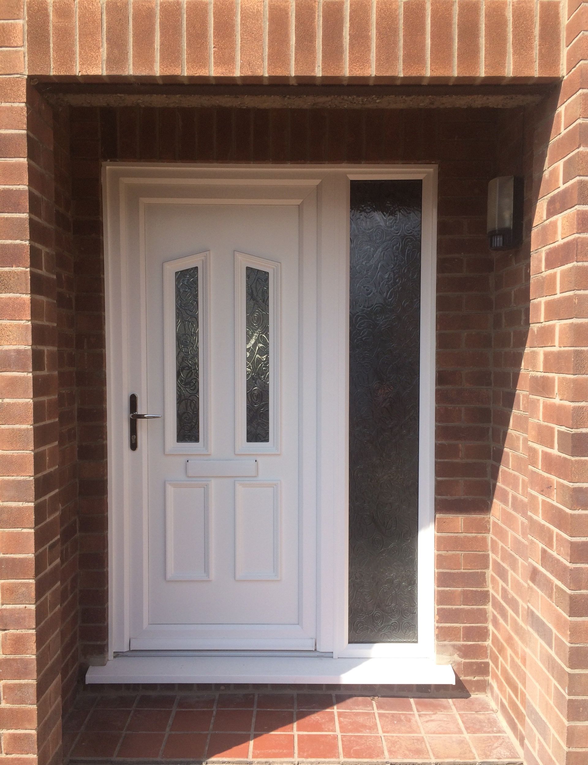 Before Projection Of A Door To A Black Composite