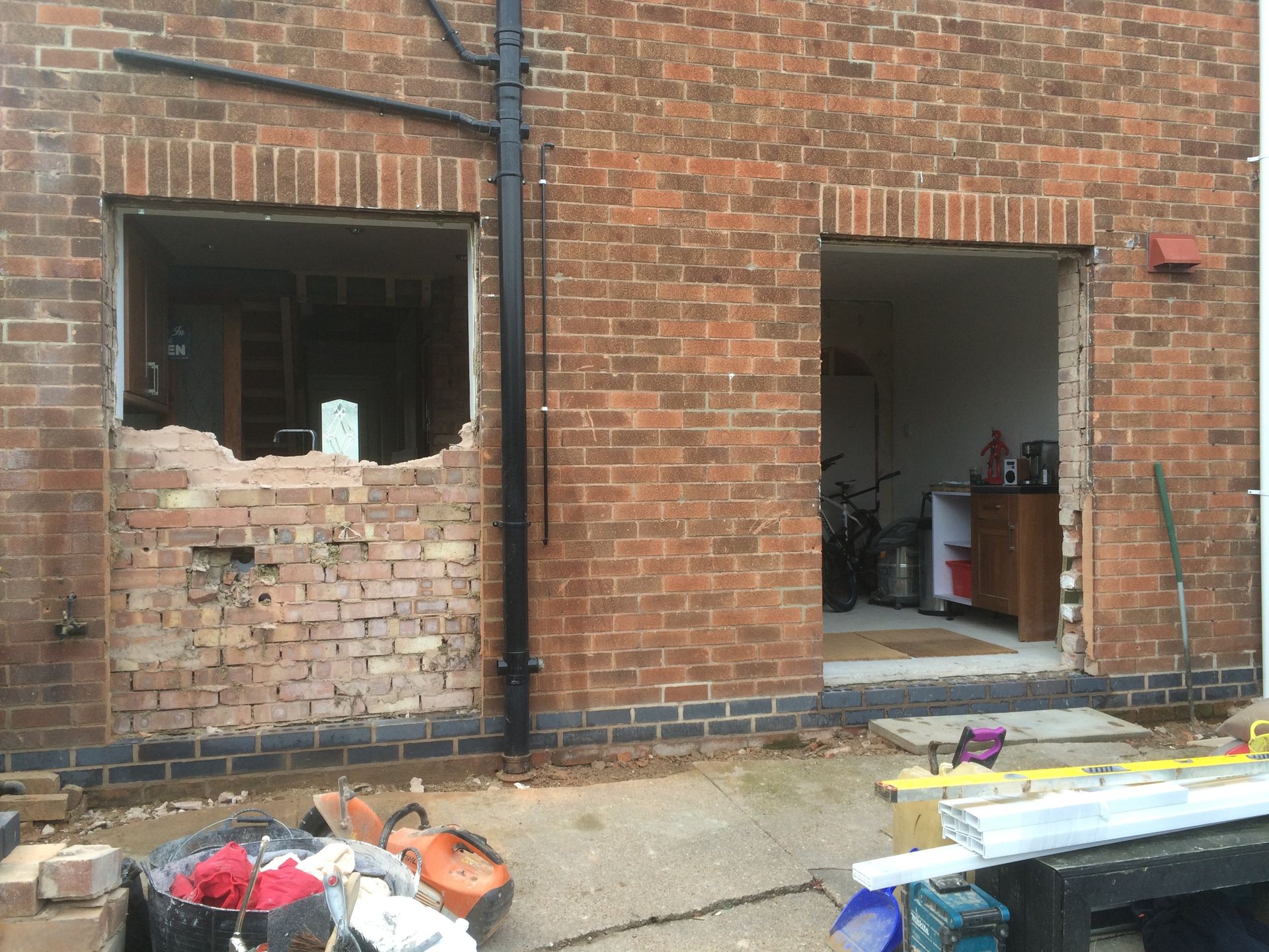 Windows To French Doors During