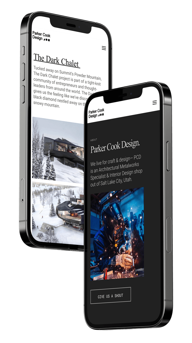 Parker Cook Design - The Dark Chalet on iPhone 12