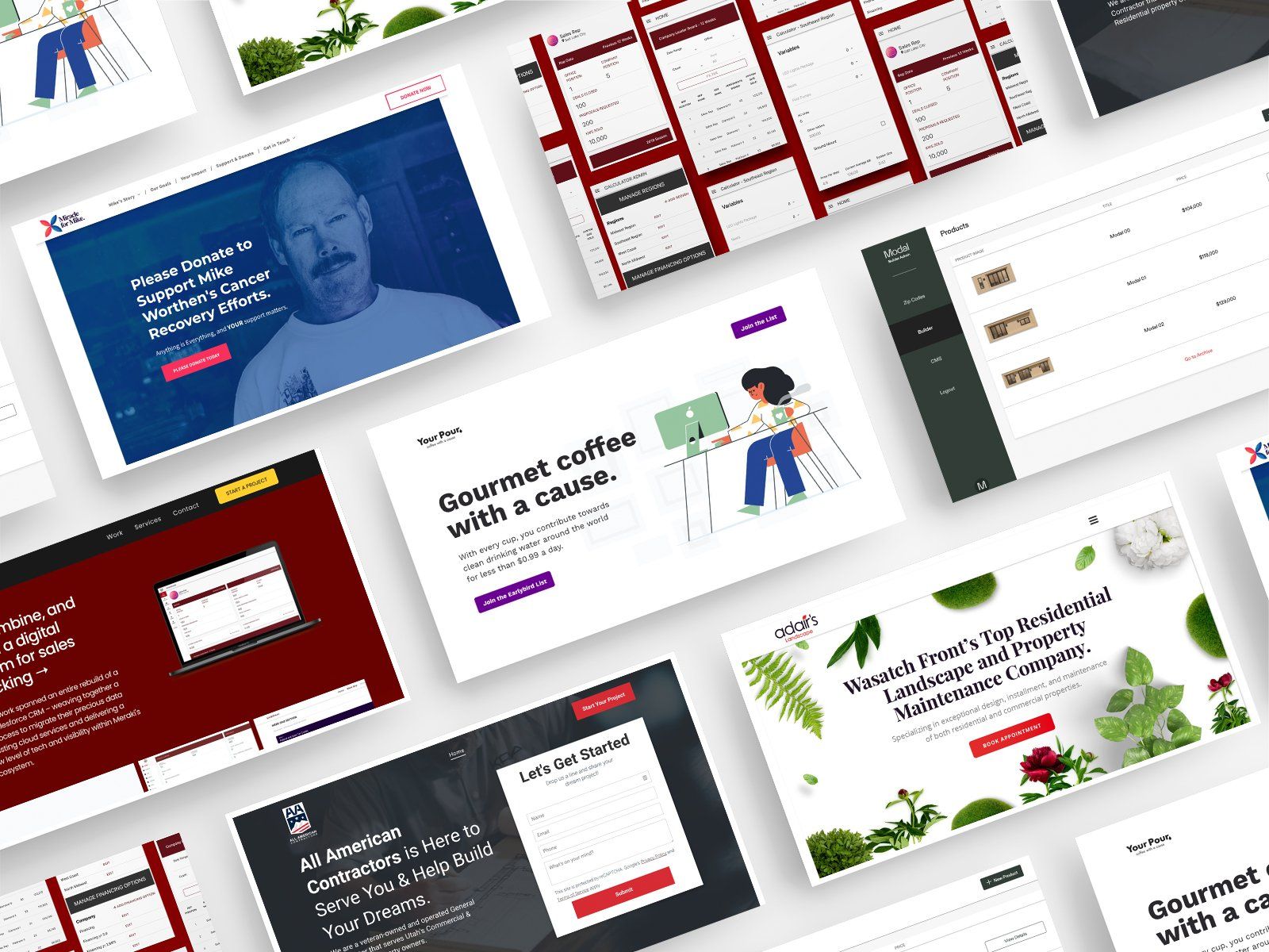 pool of responsive websites