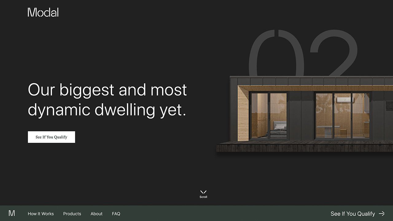 MODAL LIVING WEBSITE