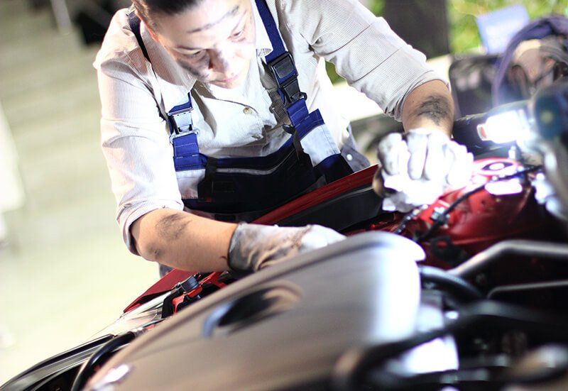 Car repair service at our garage